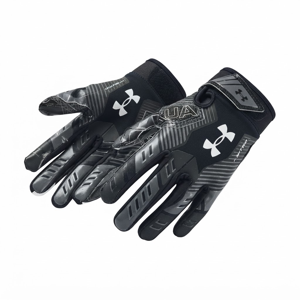 Under Armour F9 Nitro Football Gloves - Black 