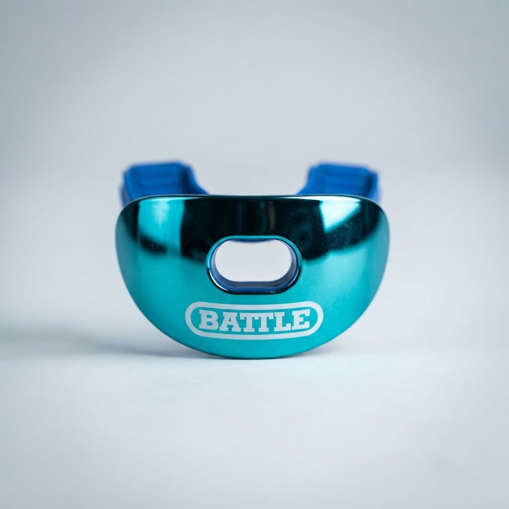 Battle blue shiny mouthguard 