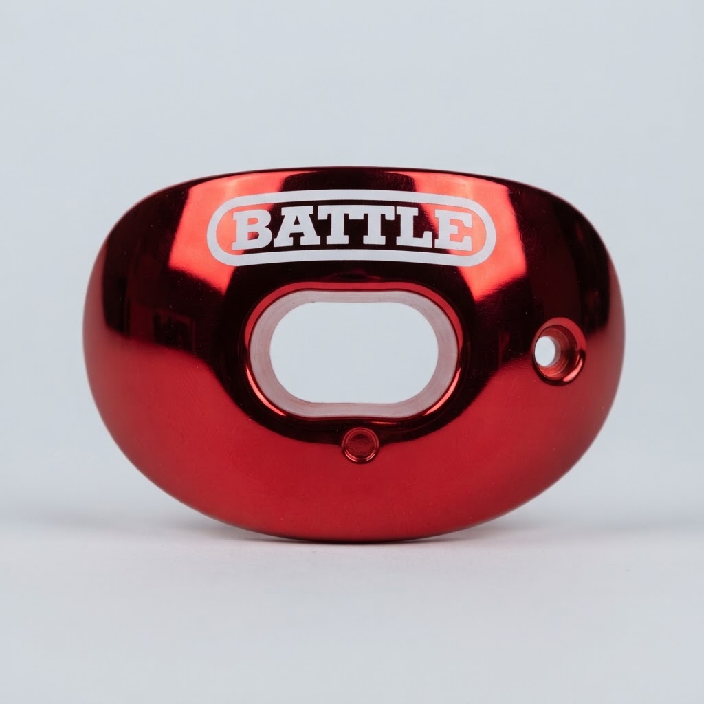 Battle red shiny mouthguard 