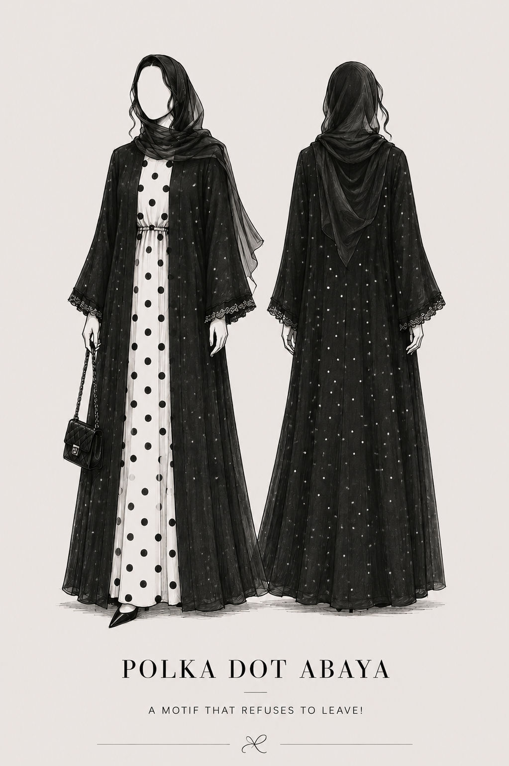 The Polka Dot Abaya
