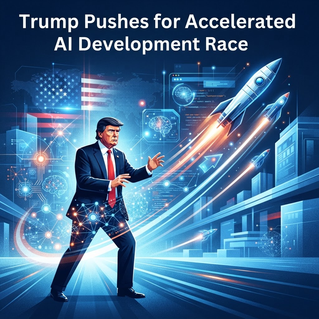 Trump Pushes for Accelerated AI Development Race