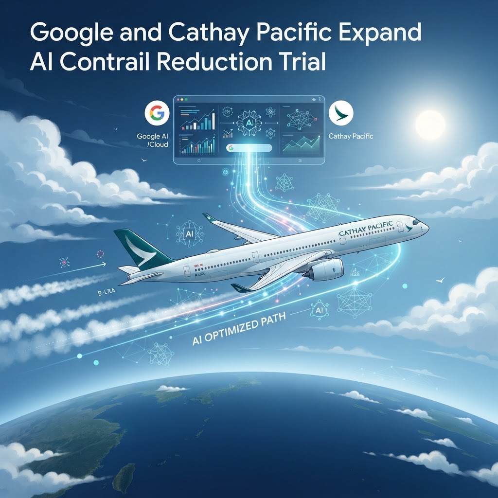 Google and Cathay Pacific Expand AI Contrail Reduction Trial