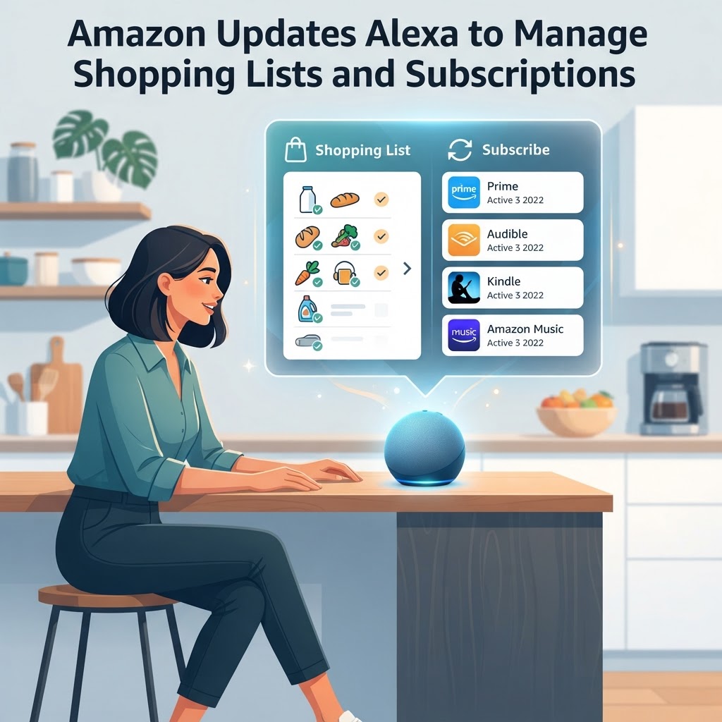 Amazon Updates Alexa to Manage Shopping Lists and Subscriptions