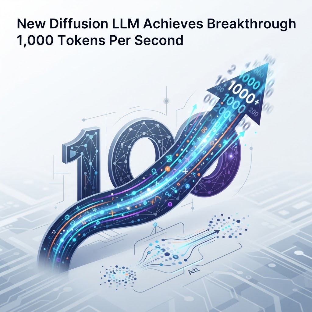 New Diffusion LLM Achieves Breakthrough 1,000 Tokens Per Second