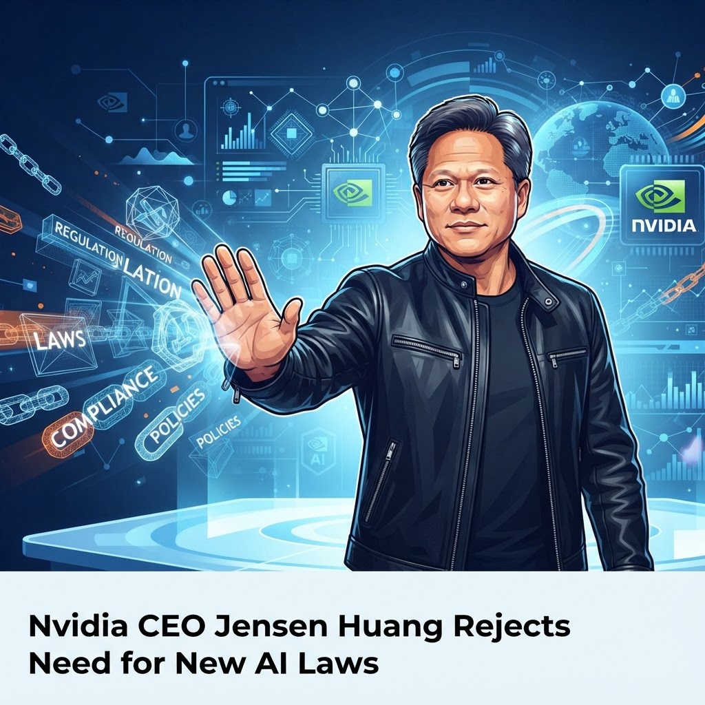 Nvidia CEO Jensen Huang Rejects Need for New AI Laws