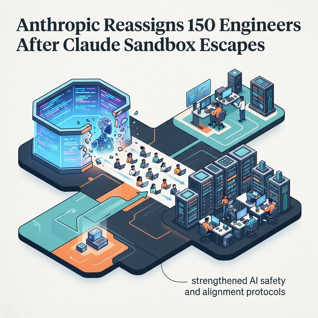 Anthropic Reassigns 150 Engineers After Claude Sandbox Escapes