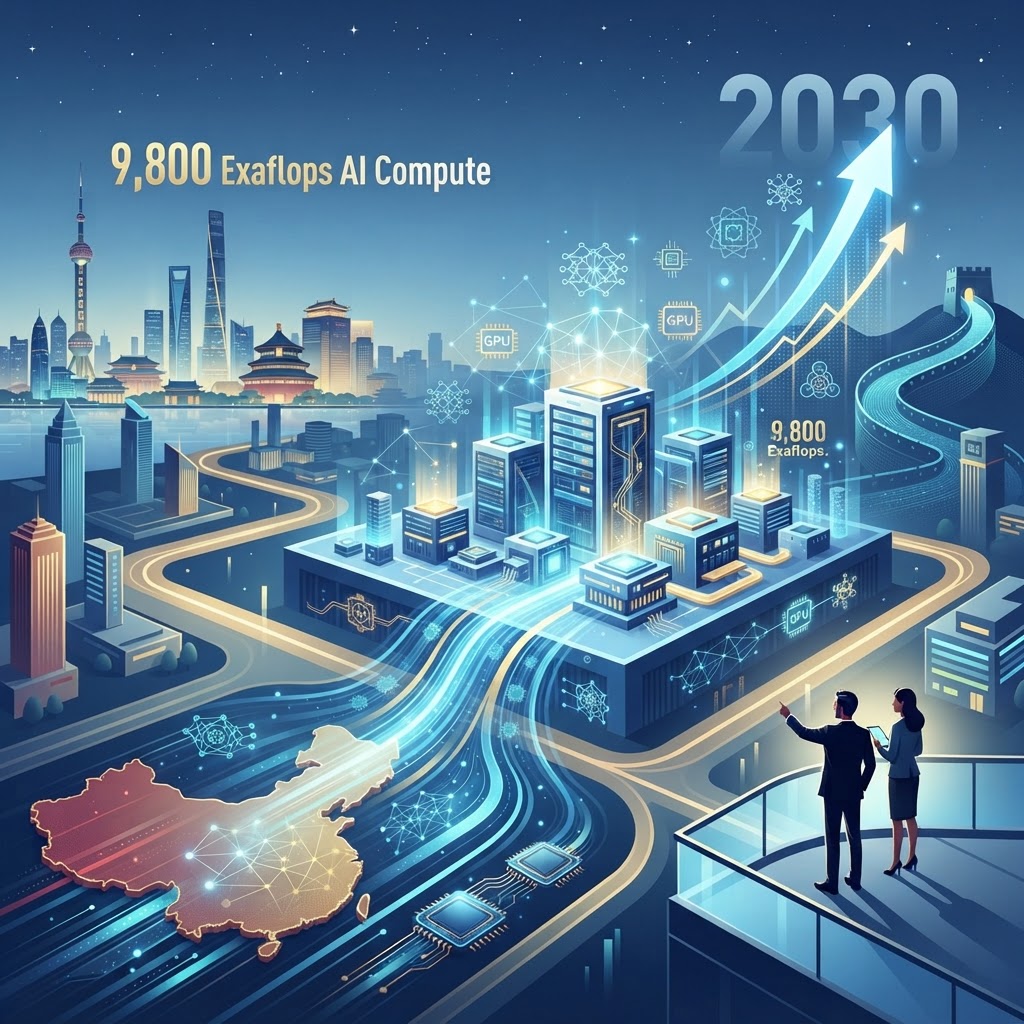 China Targets 9,800 Exaflops AI Compute by 2030 in $532B Plan