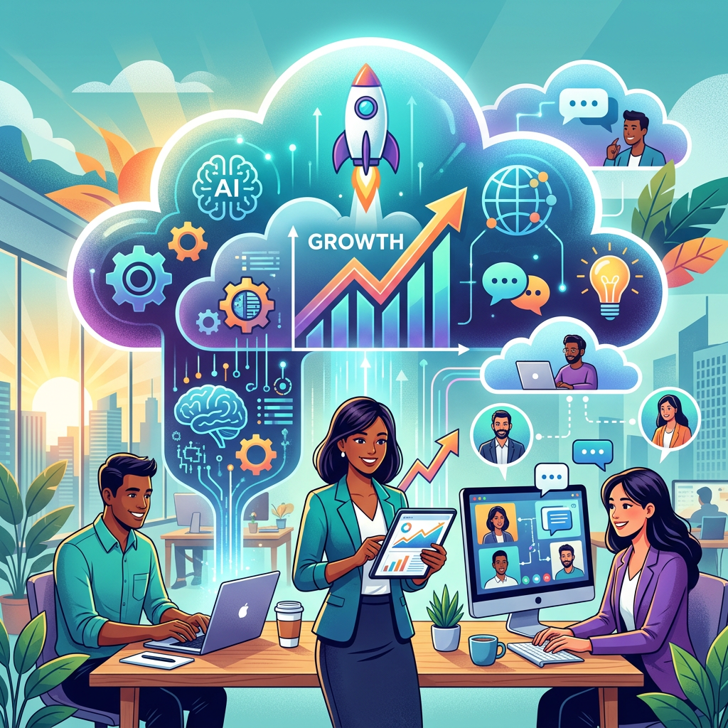Harnessing the Cloud: Empowering Small Businesses to Scale with AI and Remote Work Tools