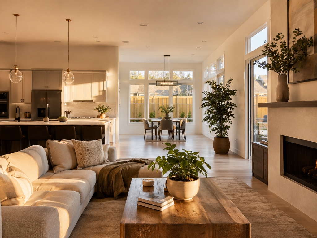 Clean, modern Houston home interior