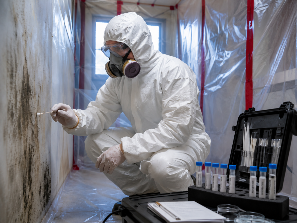 Lab samples and mold testing equipment