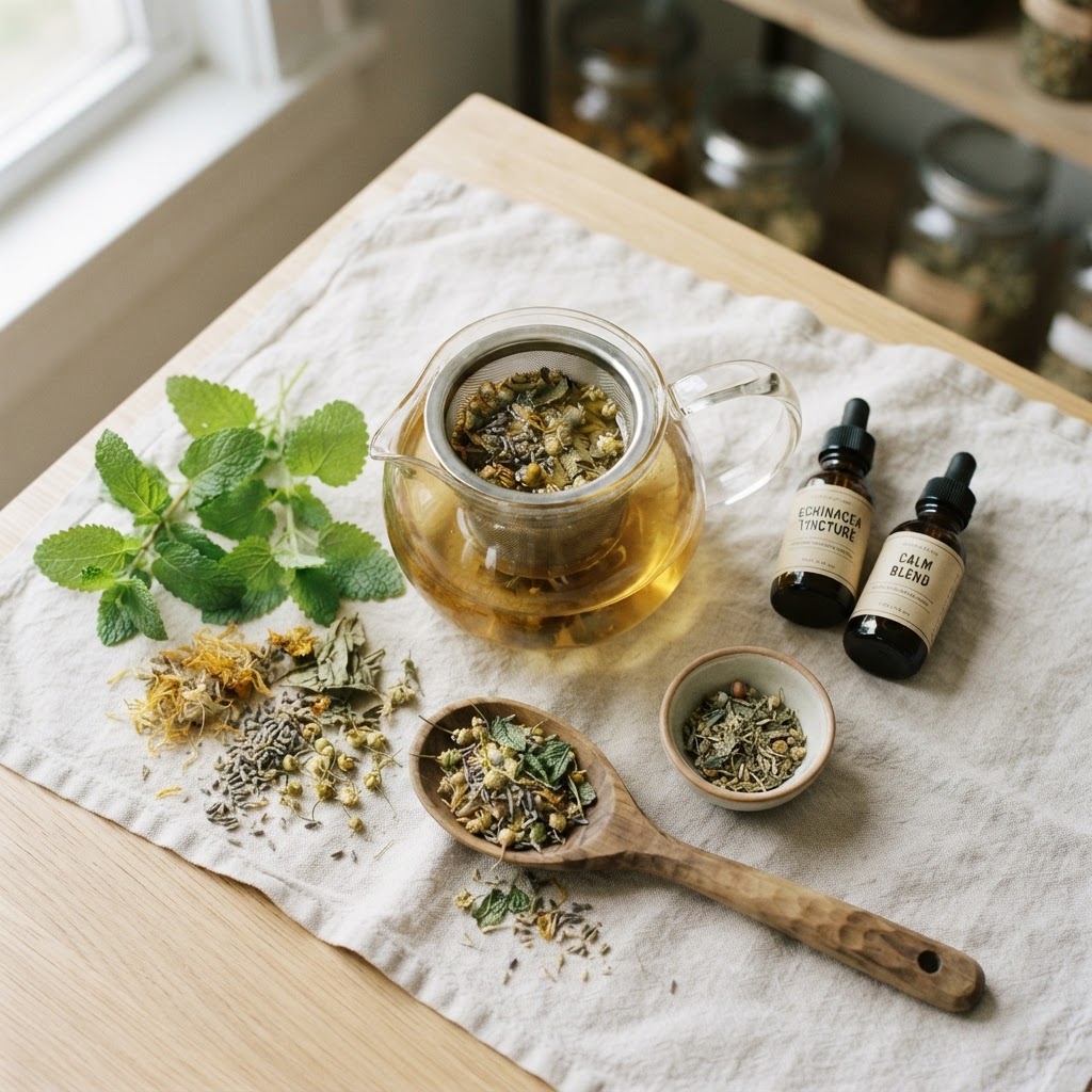 Herbal teas and tinctures