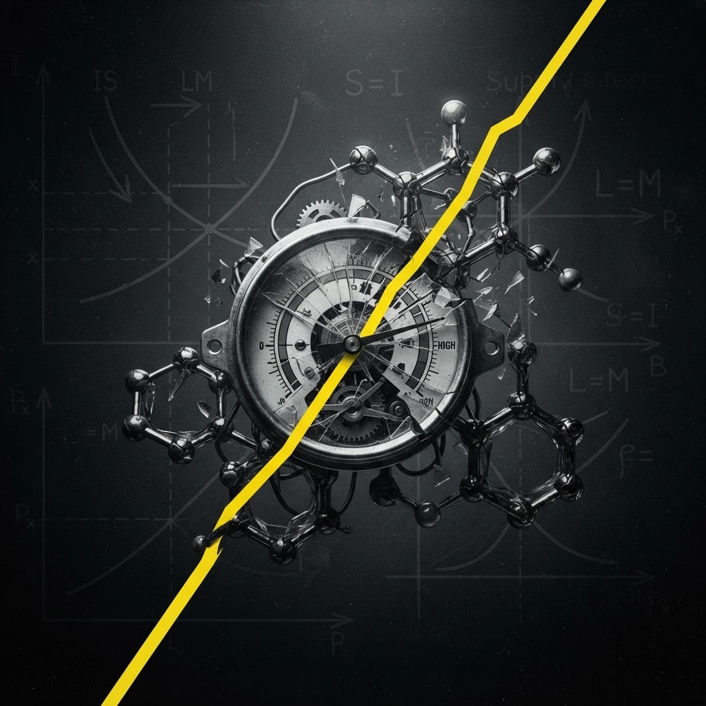 The Thermodynamics of Equilibrium: Hicks, Samuelson, and Carbon's Broken Thermostat