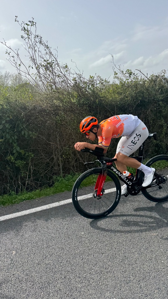Pro rider in action