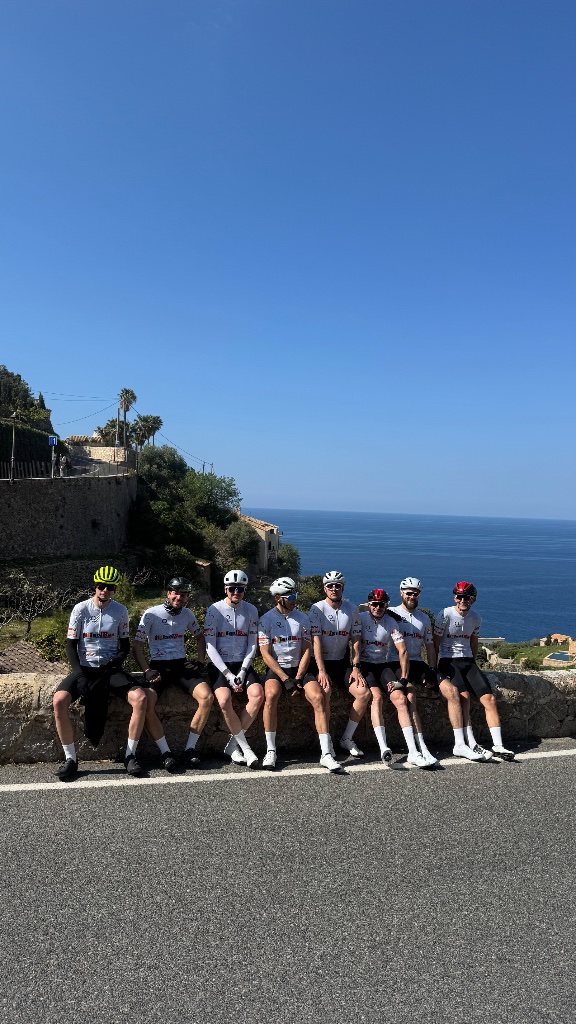 Group by the sea