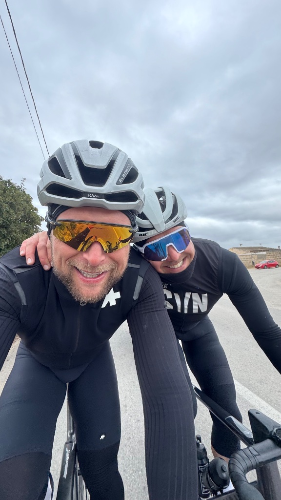 Riding selfie