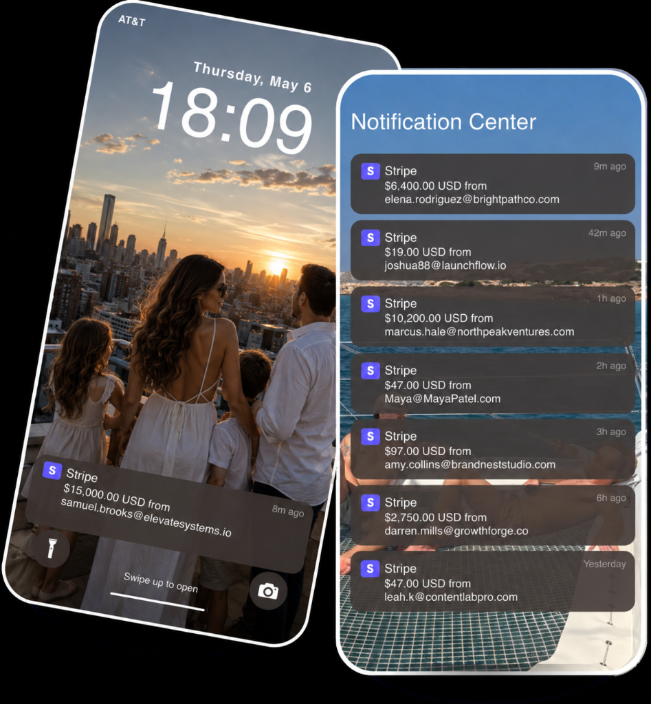 Notificaciones de pagos Stripe