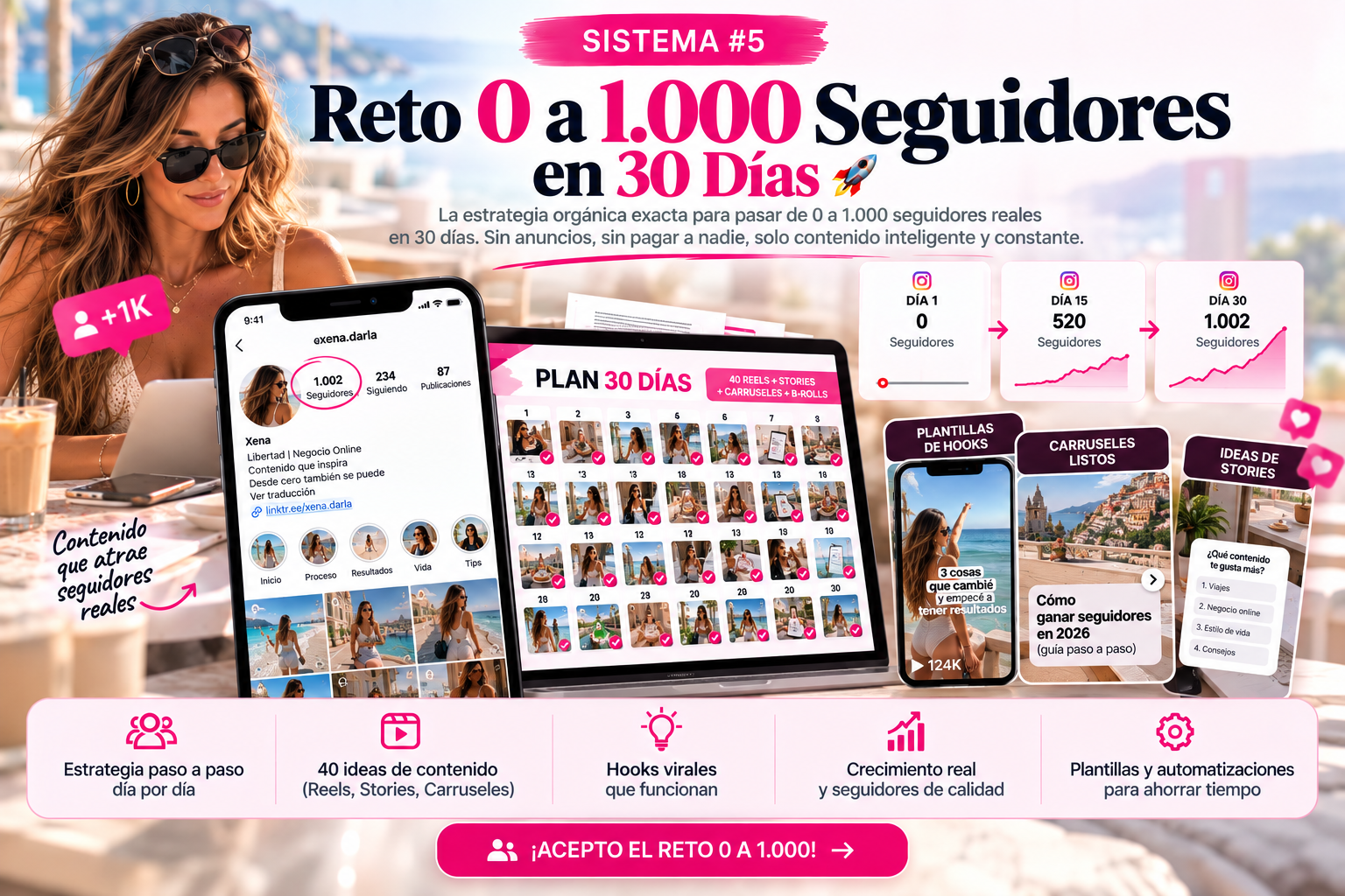 Reto 0 a 1.000 seguidores en 30 días