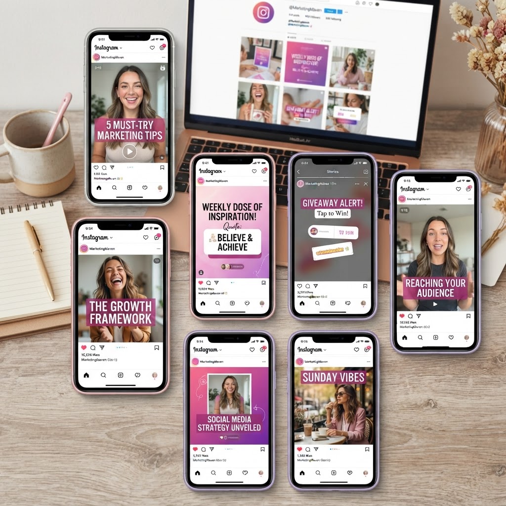 350+ plantillas de contenido para Instagram