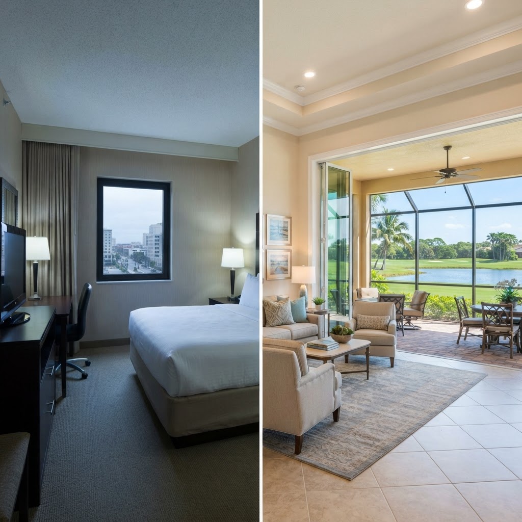 Naples Monthly Rental vs. Hotel: The Real Cost of a 30-Night Stay