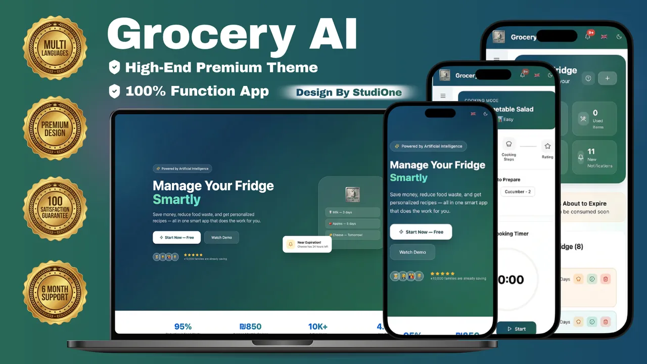 Grocery AI template preview