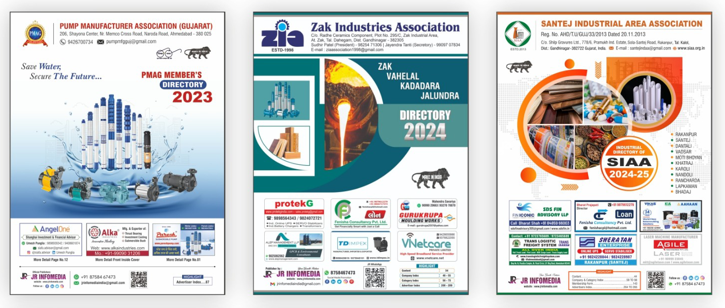 Industrial Directory Covers - PMAG, Zak Industries, SIAA