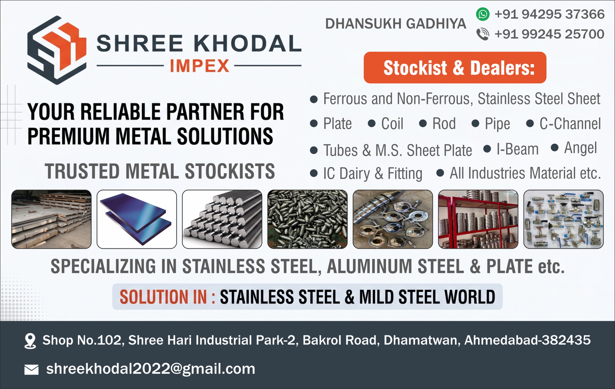 Shree Khodal Impex - Premium Metal Solutions