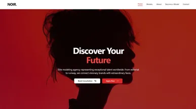 NOIR AGENCY template preview