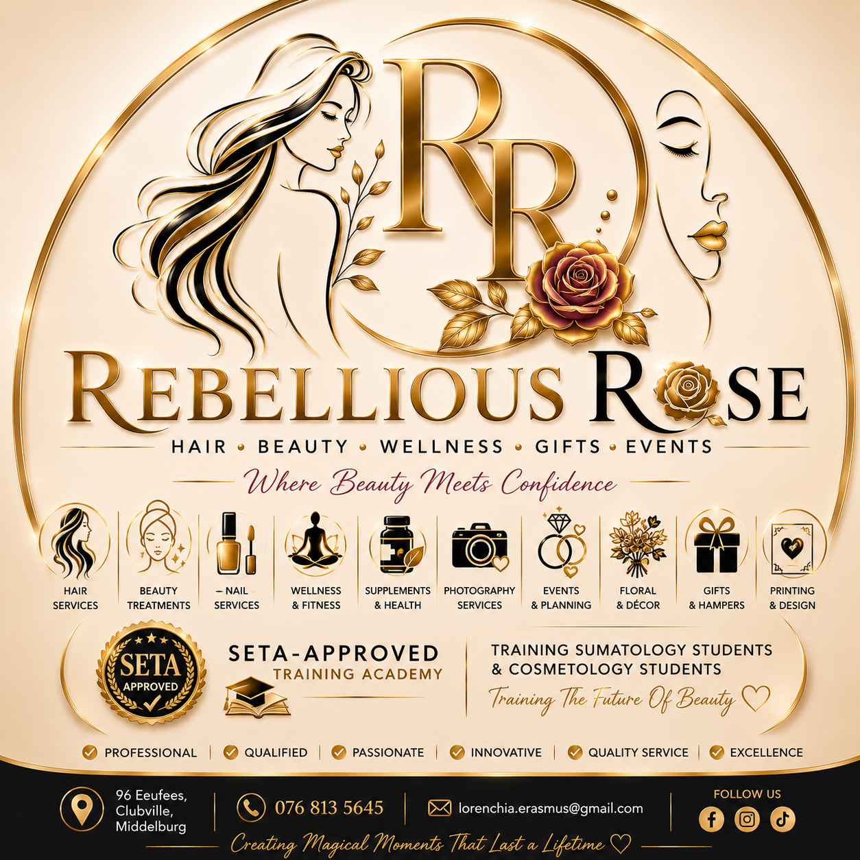 Rebellious Rose Hair Beauty and Gifts 