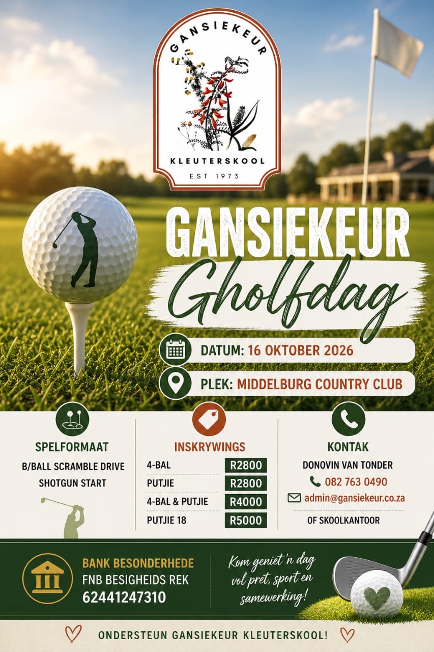 Pre- Primêre Skool Gansiekeur Gholfday