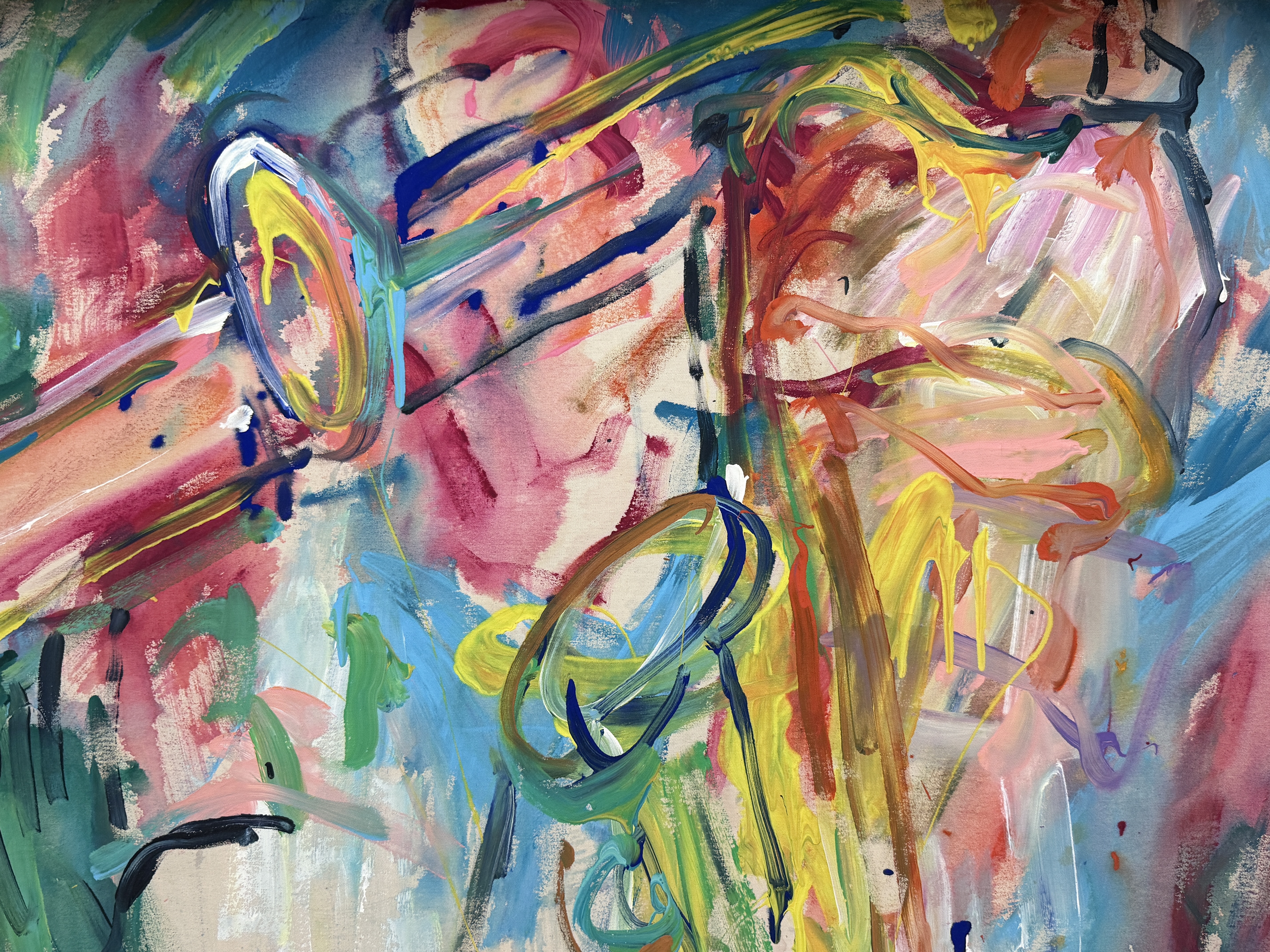 Brass Pulse, painting by Olaug Vethal, Beyond the Visible exhibition, Spazju Kreattiv Valletta Malta