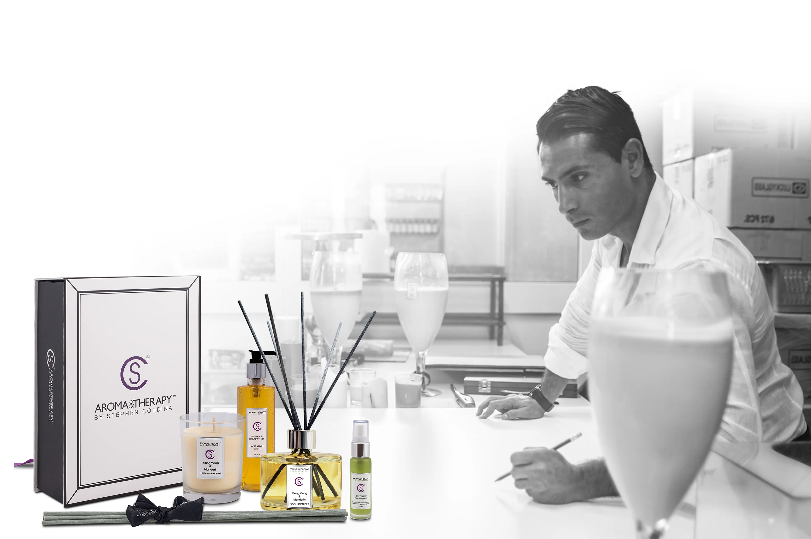 Stephen Cordina Aroma & Therapy premium fragrances, candles, diffusers and gift sets