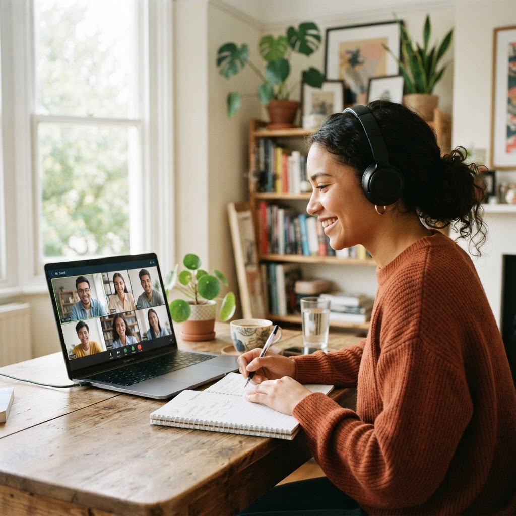 Live online English lesson with GSE