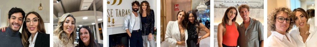 Isabel con sus alumnas y los mejores salones de España