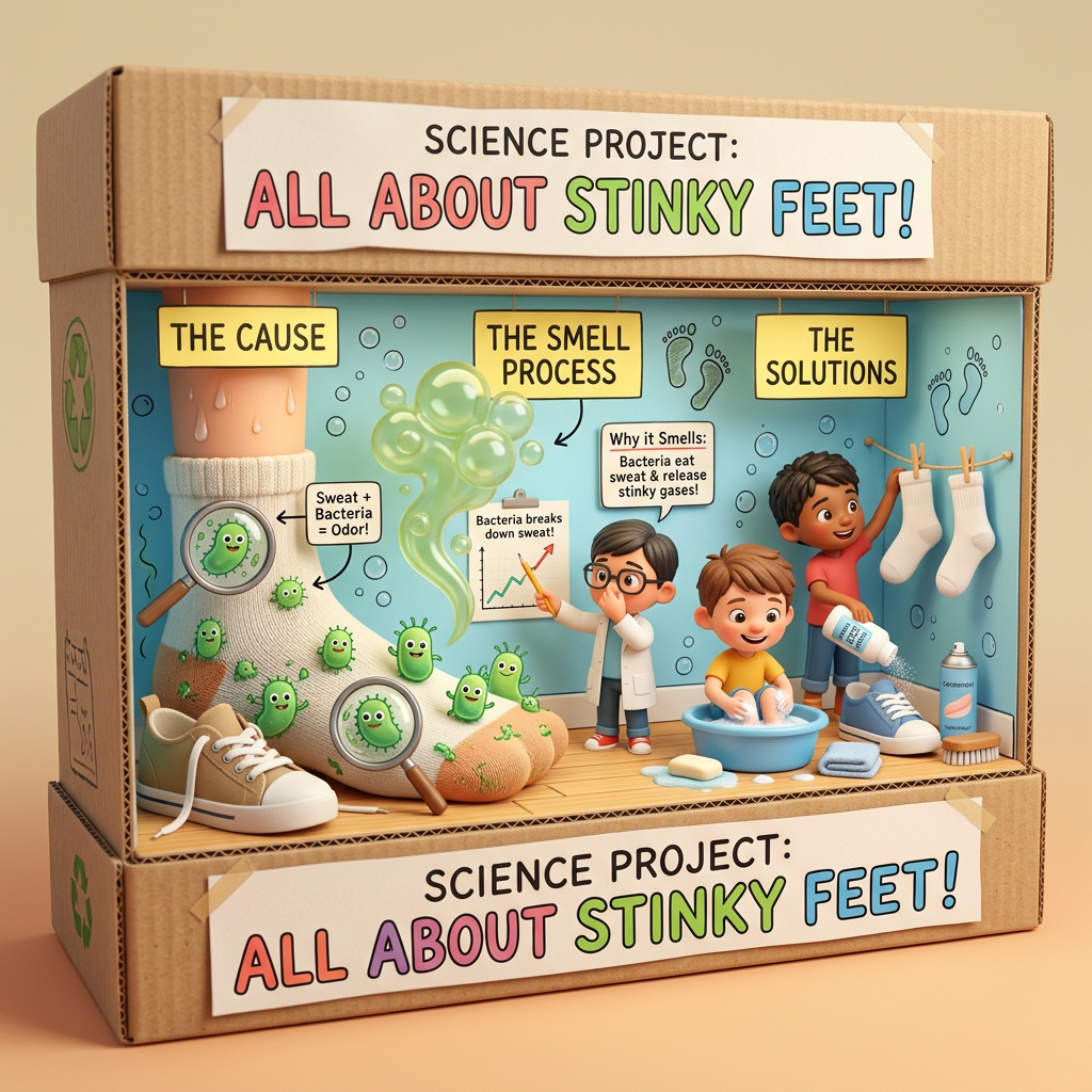 Diorama: All about stinky feet (Age 11-14) - Var 1