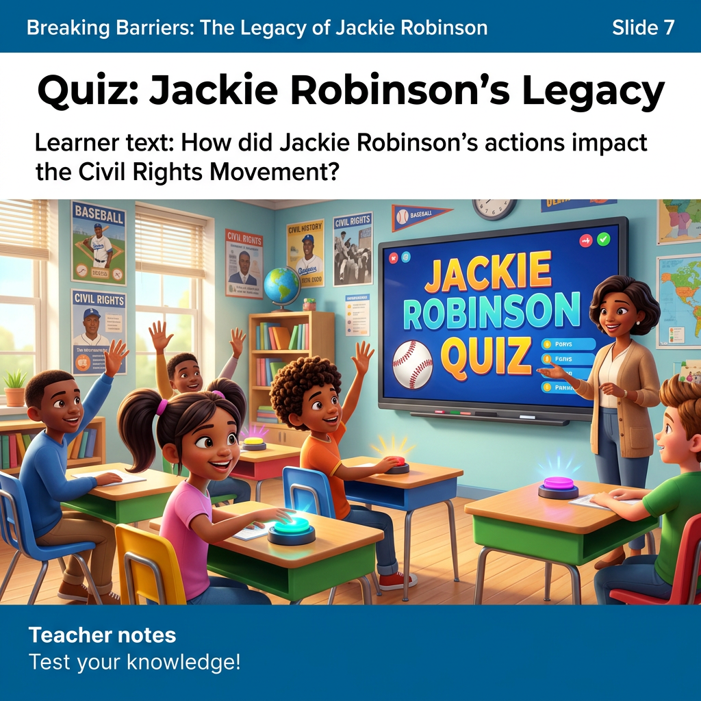 Breaking Barriers: The Legacy of Jackie Robinson Slide 7