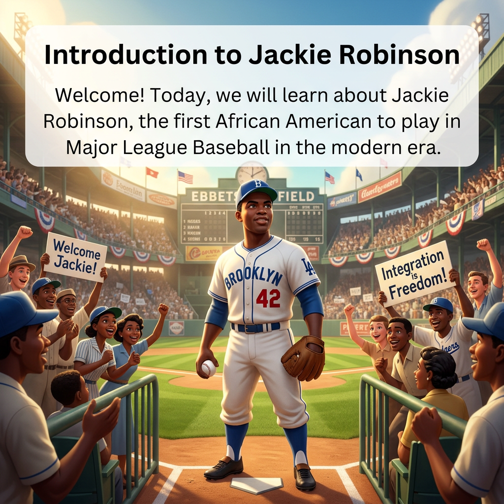 Breaking Barriers: The Legacy of Jackie Robinson Slide 1