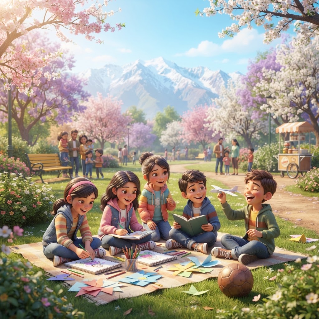 Spring Fun in Chile: Play, Read, and Learn English!