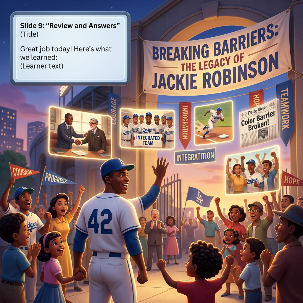 Breaking Barriers: The Legacy of Jackie Robinson Slide 9