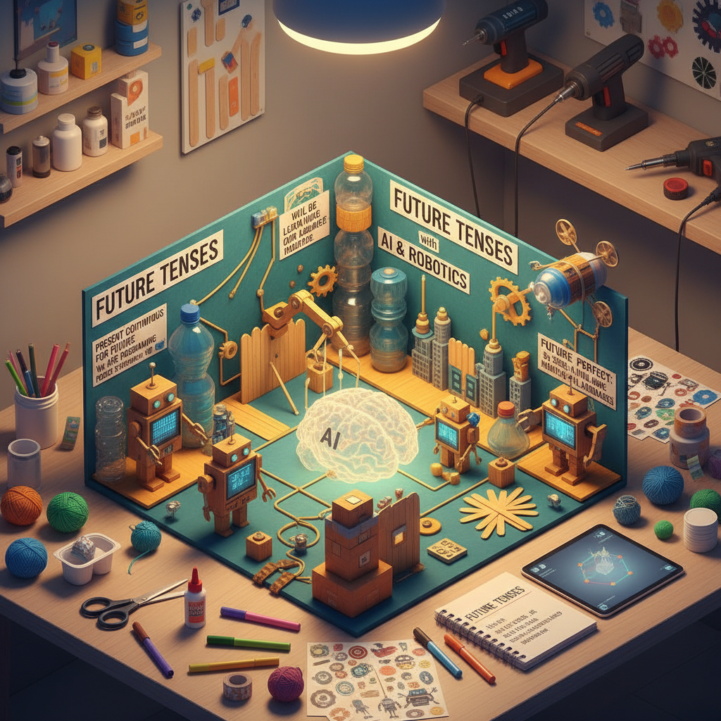 Handicraft: future tenses with AI and robotics in the future (Age 14-17) - Var 2