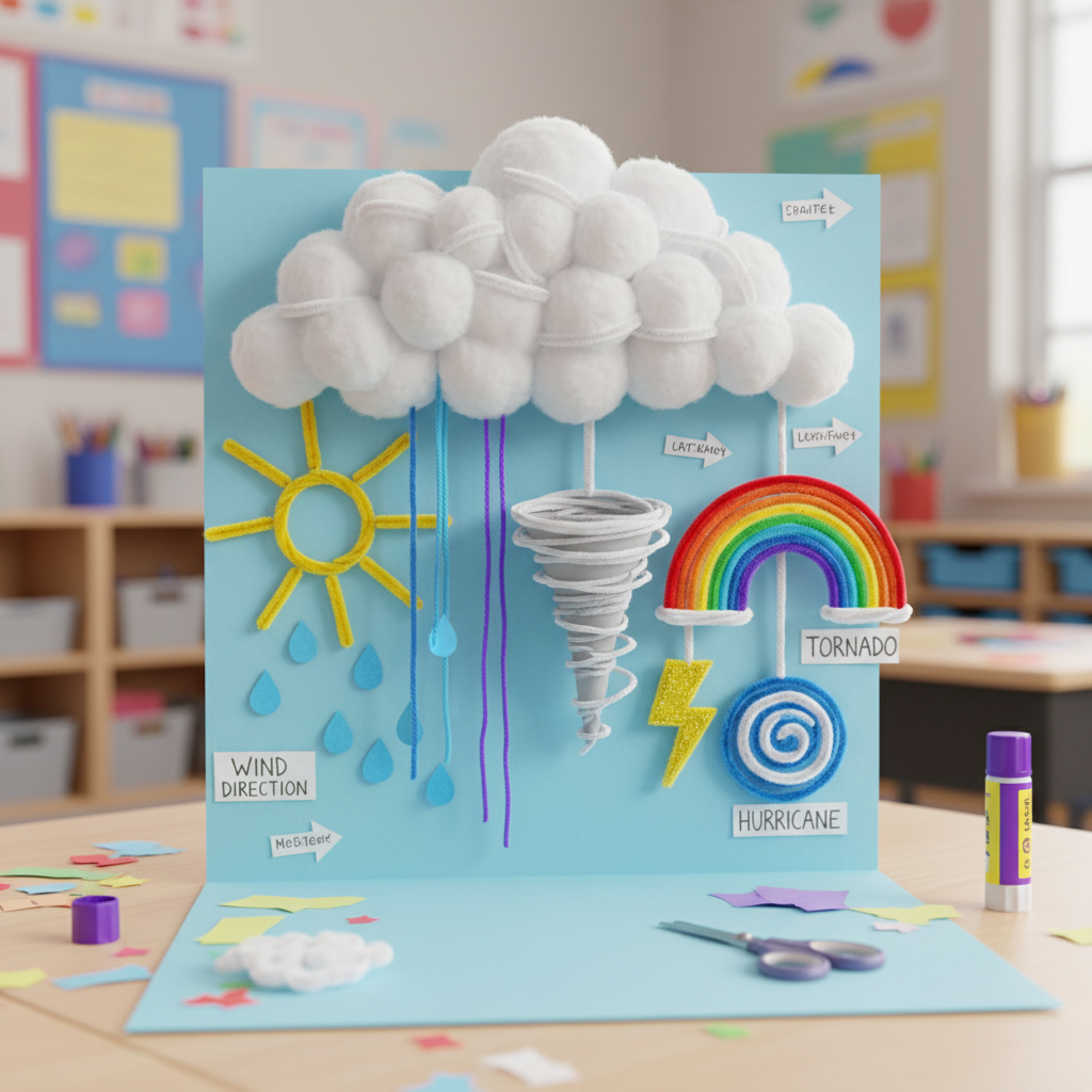 Handicraft: weather system (Age 6-8) - Var 1