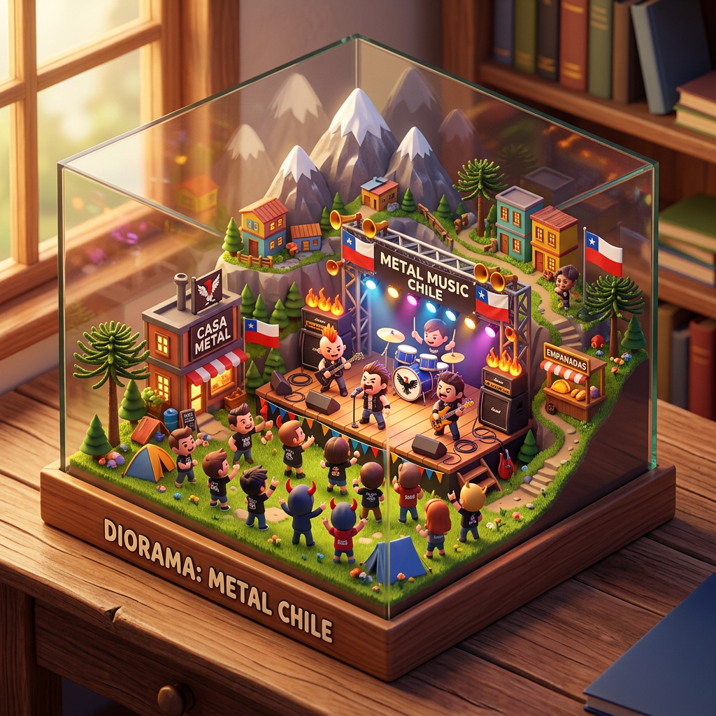 Diorama: Metal music chile (Age 8-11) - Var 2