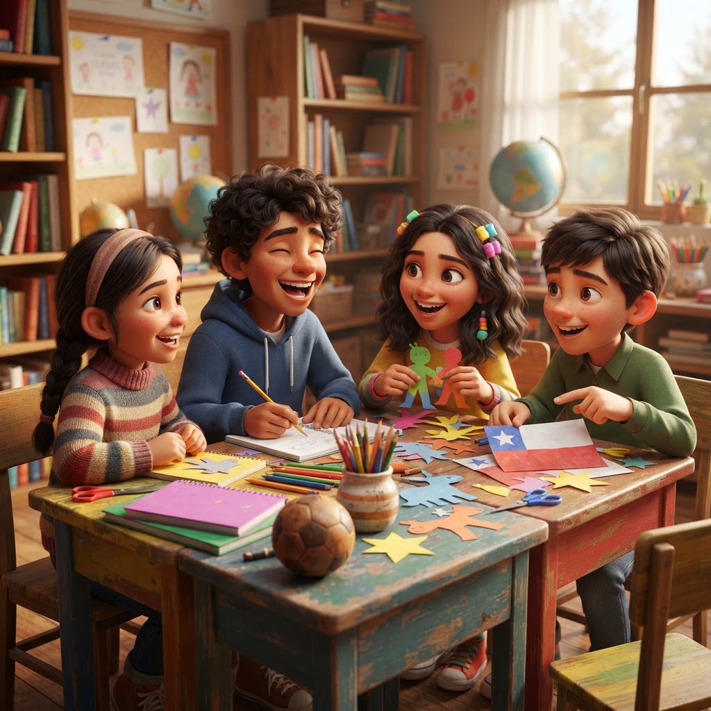 English Adventure: Cartoons, Games, and School