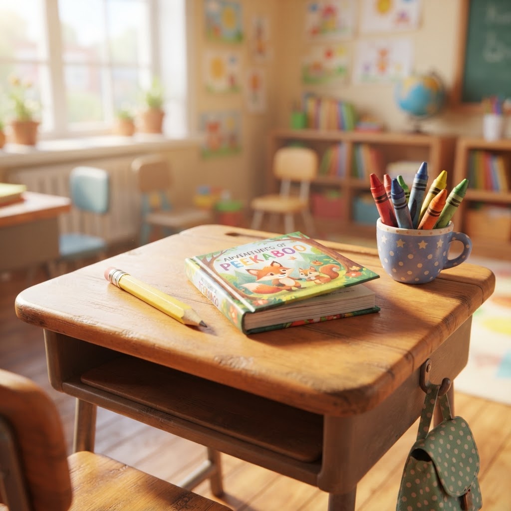 School vocabulary illustration