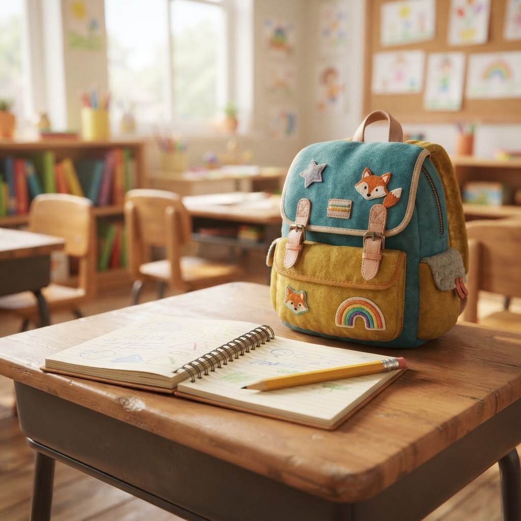 School vocabulary illustration