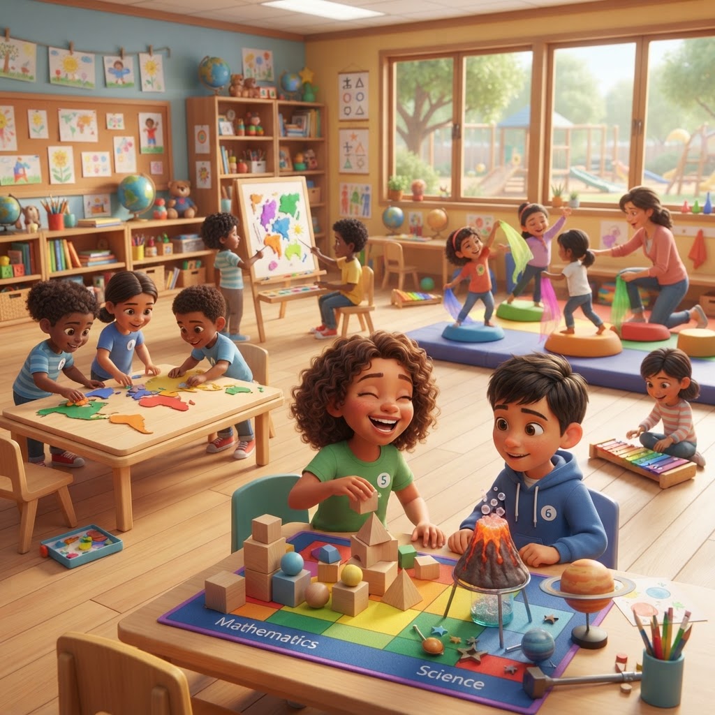 School vocabulary illustration