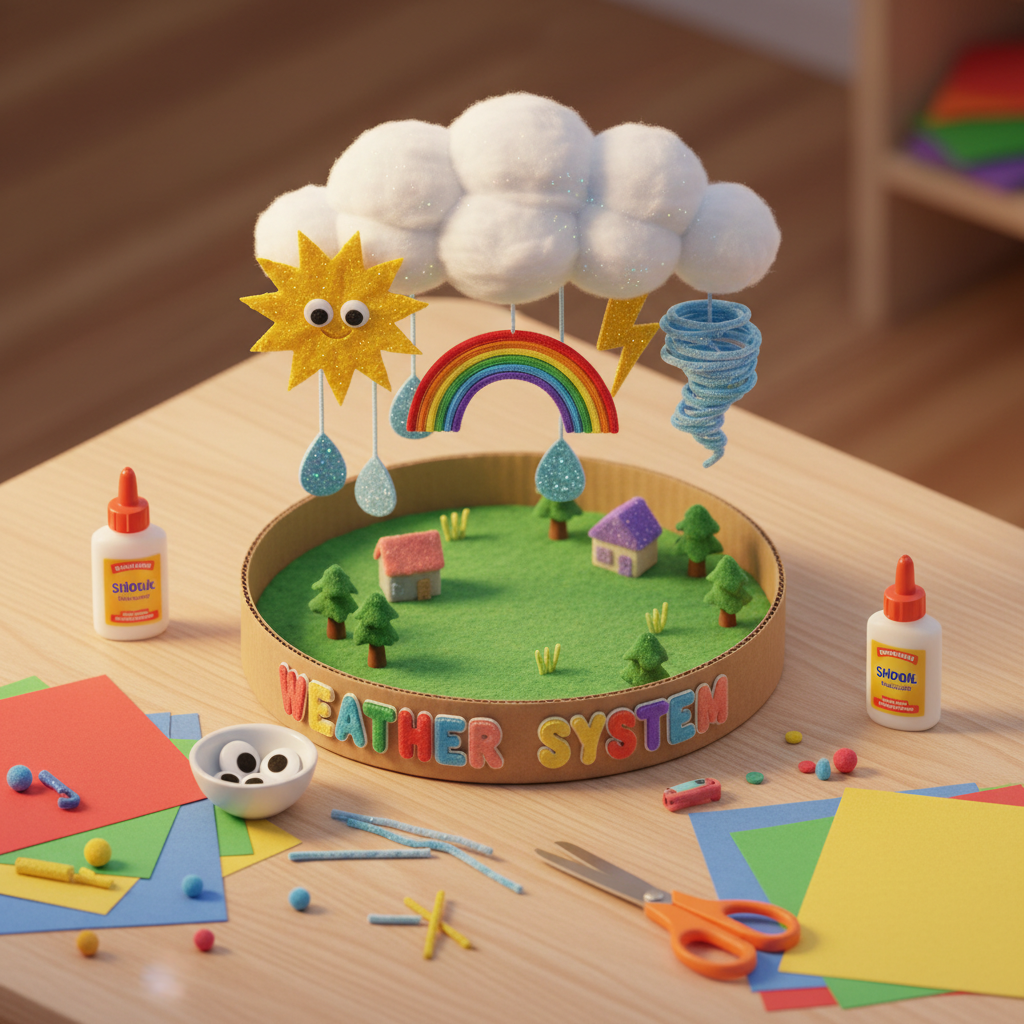Handicraft: weather system (Age 6-8) - Var 2