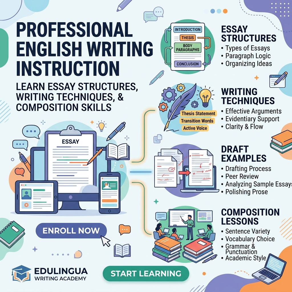 Mastering English Writing: A Comprehensive Workshop for Adults