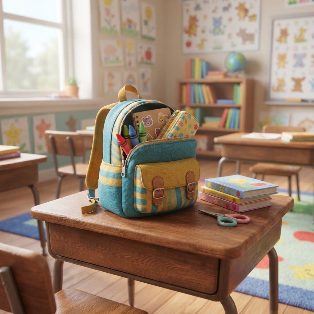School vocabulary illustration