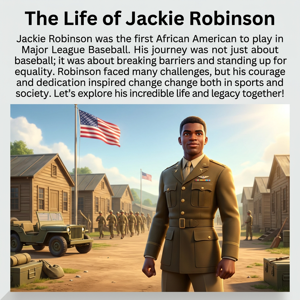 The Life of Jackie Robinson slide 4