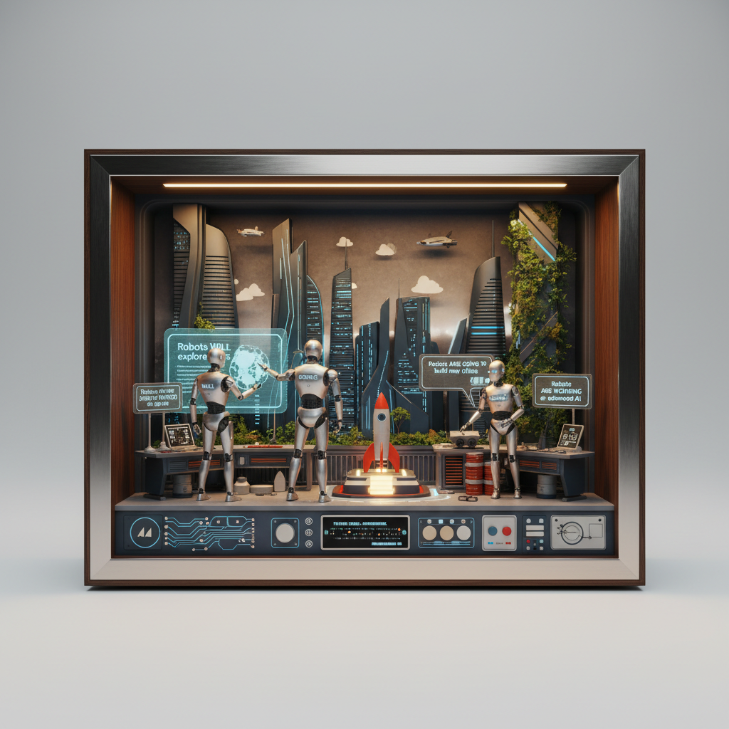 Diorama: English future tenses and robots in the future (Age 14-17) - Var 1